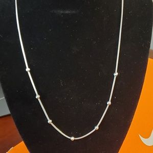 18 inch Silver necklace